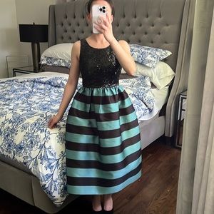 Leifsdottir Starlit Stripes Sequin Party Dress